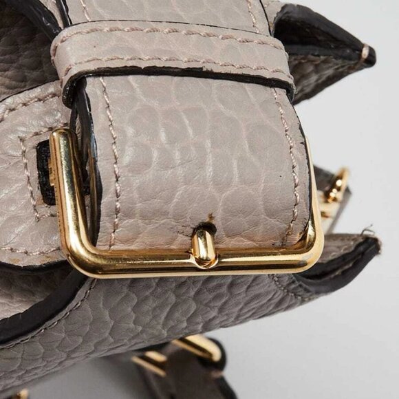 Burberry Grey Embossed Check Leather Dewsbury Tote Bag - Picture 8 of 12